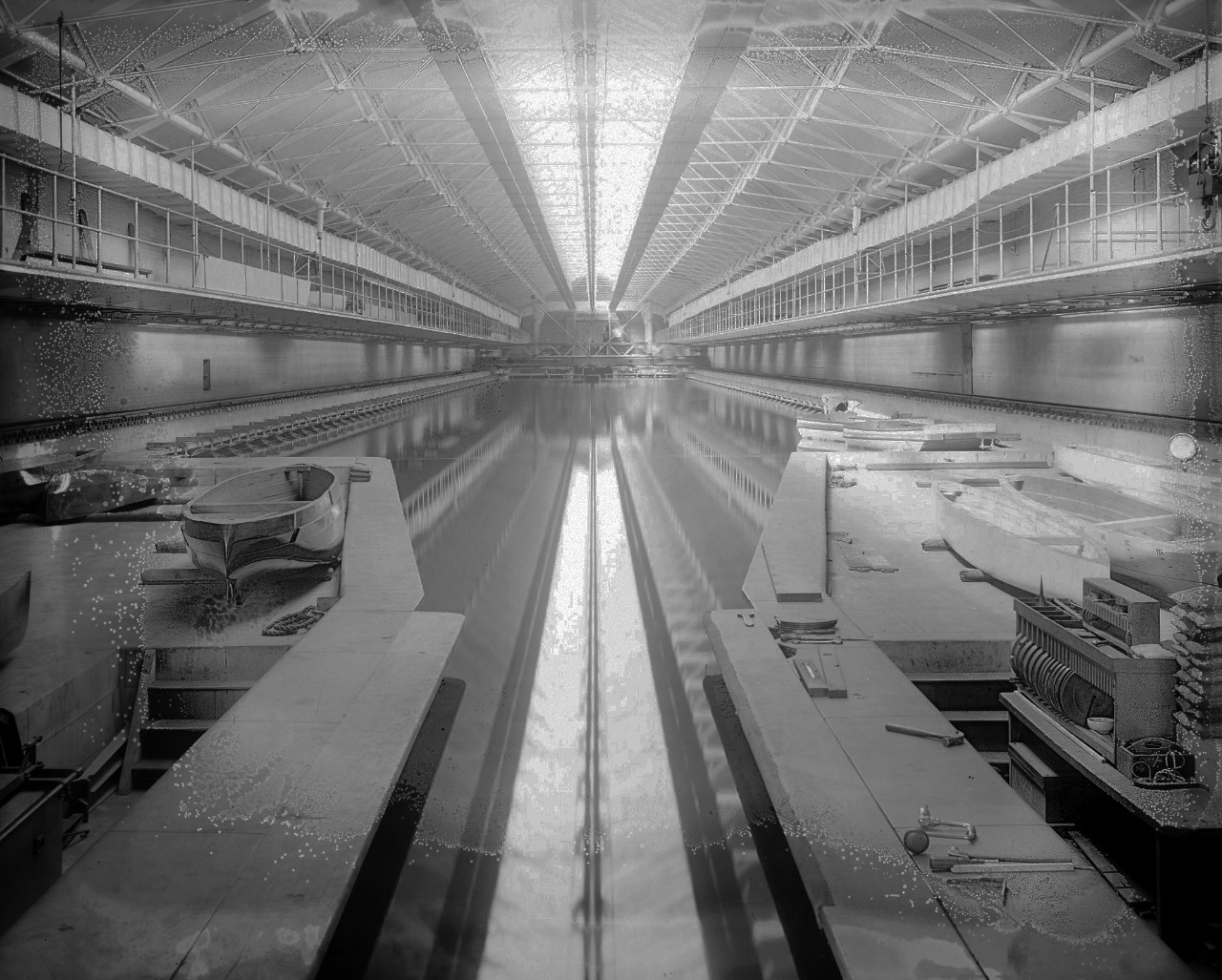 Image:  LC-DIG-NPCC-31572:   David Taylor Model Basin, Building 70, Washington Navy Yard, between 1910-25.   Courtesy of the Library of Congress.   