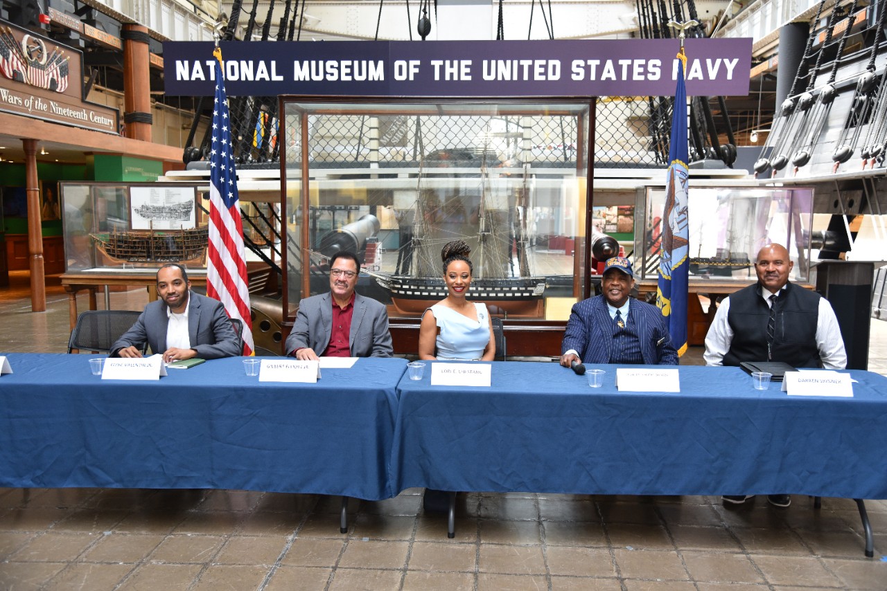 Executive Order 9981: Then and Now: Panel (l to r): Eddie Valentin, Jr.; Gilbert Elliott Jr.; Lori E. Chestang; Charles “Chuck” Dansby; and Darren J. Skinner