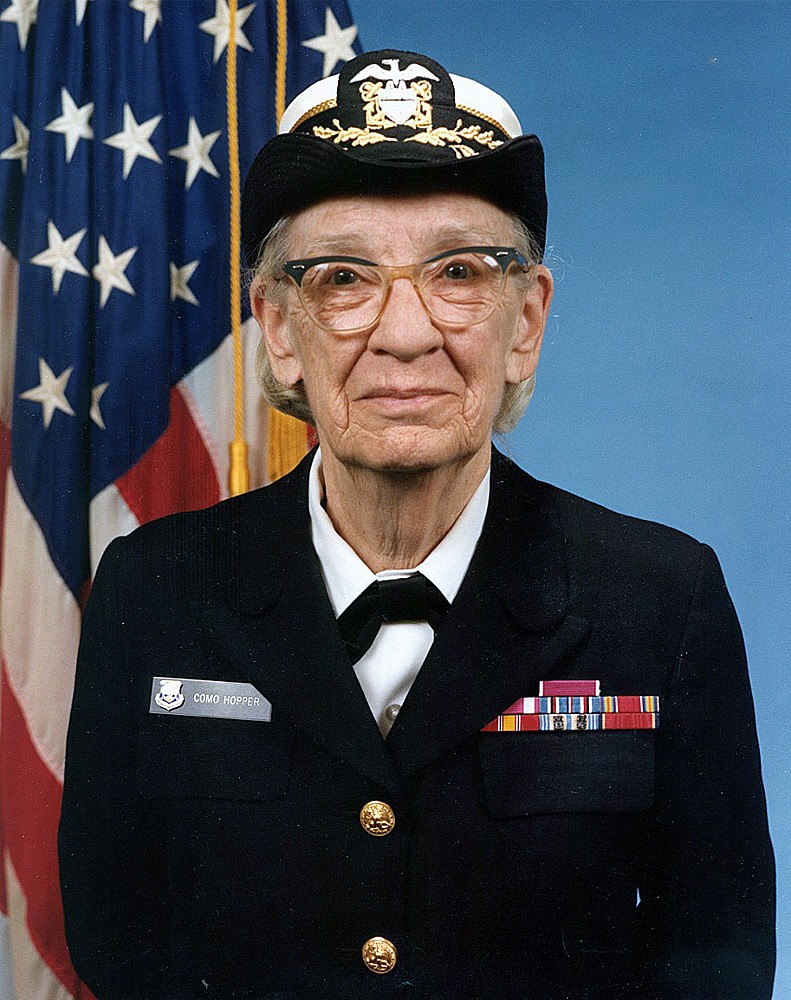 Rear Admiral Grace Hopper was a pivotal figure in developing the Navy’s computer programming infrastructure.