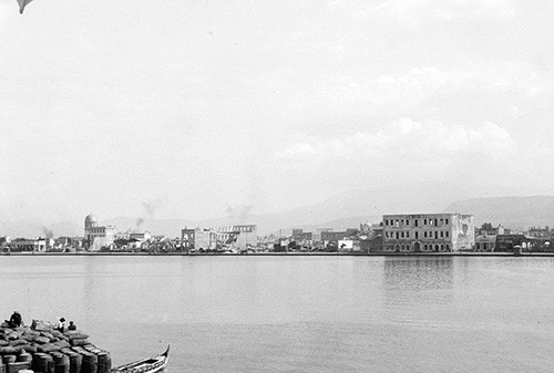 LC-M33-2213:   Smyrna from the sea, possibly 1922 to 1930.  Matson Photograph Collection.  Courtesy of the Library of Congress.   