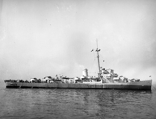 19-N-65729:  USS Blair (DE-147), in New York Harbor, March 21, 1944.   Official Bureau of Ships Photograph, now in the collections of the National Archives.  