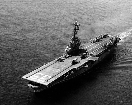 USN 1114106:   USS Lake Champlain (CVS-39), aerial.   U.S. Navy Photographs, now in the collection of the National Archives.  
