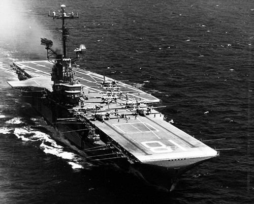NH 97509:  USS Wasp (CVS-18), circa early 1967.    NHHC Photograph Collection.   