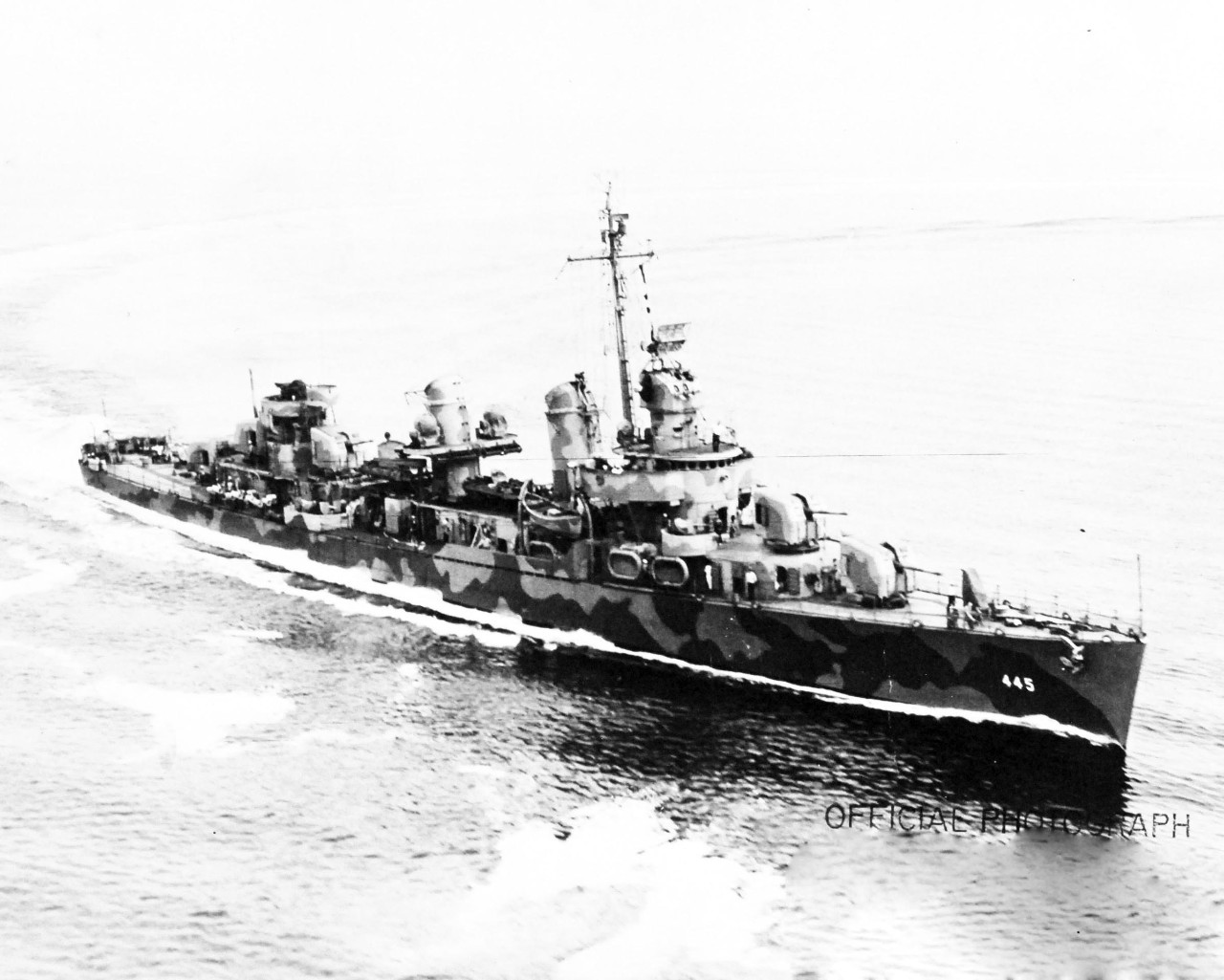 80-G-15832:  USS Fletcher (DD-445), 1942.  Official U.S. Navy Photograph, now in the collections of the National Archives.  (2017/09/19).  