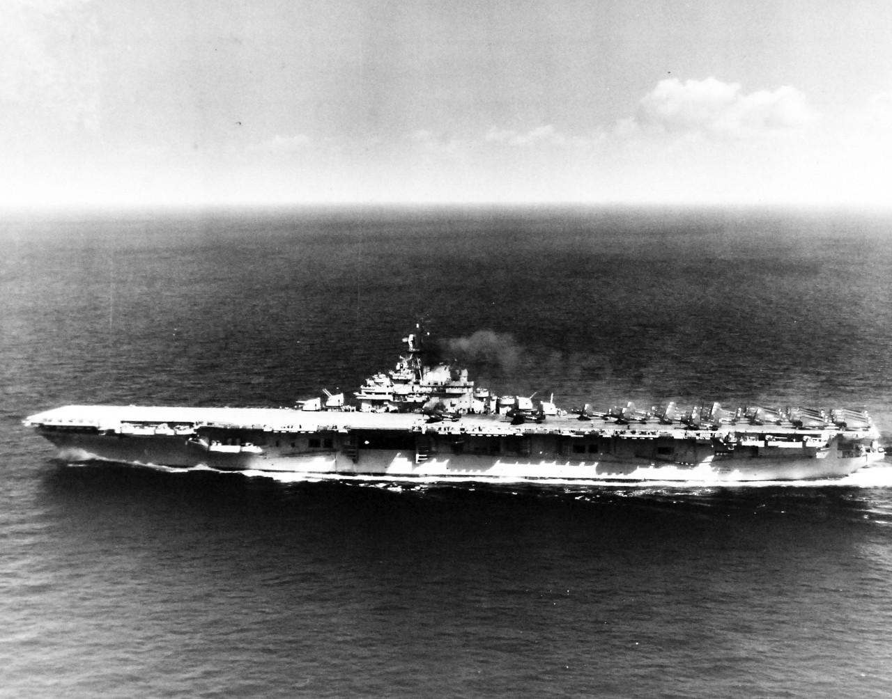 80-G-405966: USS Leyte (CV-32), January 1949.   Underway.    Official U.S. Navy photograph, now in the collections of the National Archives.  (2017/02/07).