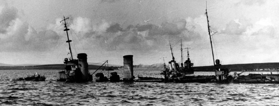 WWI: Scuttling of the German Navy:  June 21, 1919