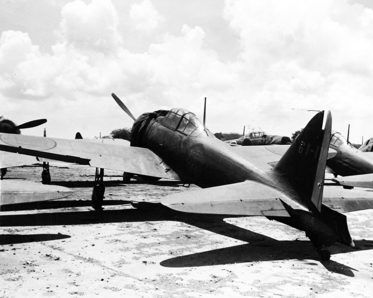 80-G-307726:  Invasion of Saipan, Aslito Airfield, June-July 1944.  Japanese Mitsubishi A6M “Zero” on Saipan at Aslito airfield.  Photograph received March 20, 1945.      Official U.S. Navy Photograph, now in the collections of the U.S. Navy.  (2017/04/11).  