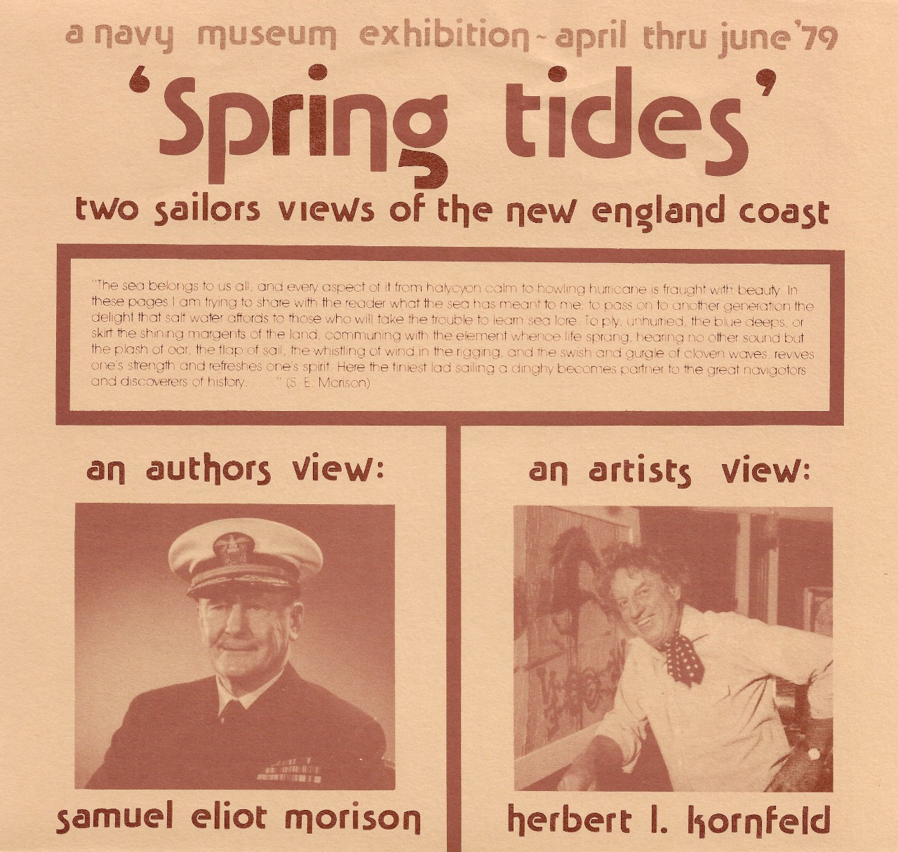 Spring Tides Pamphlet.   Navy Memorial Museum (now National Museum of the U.S. Navy). 