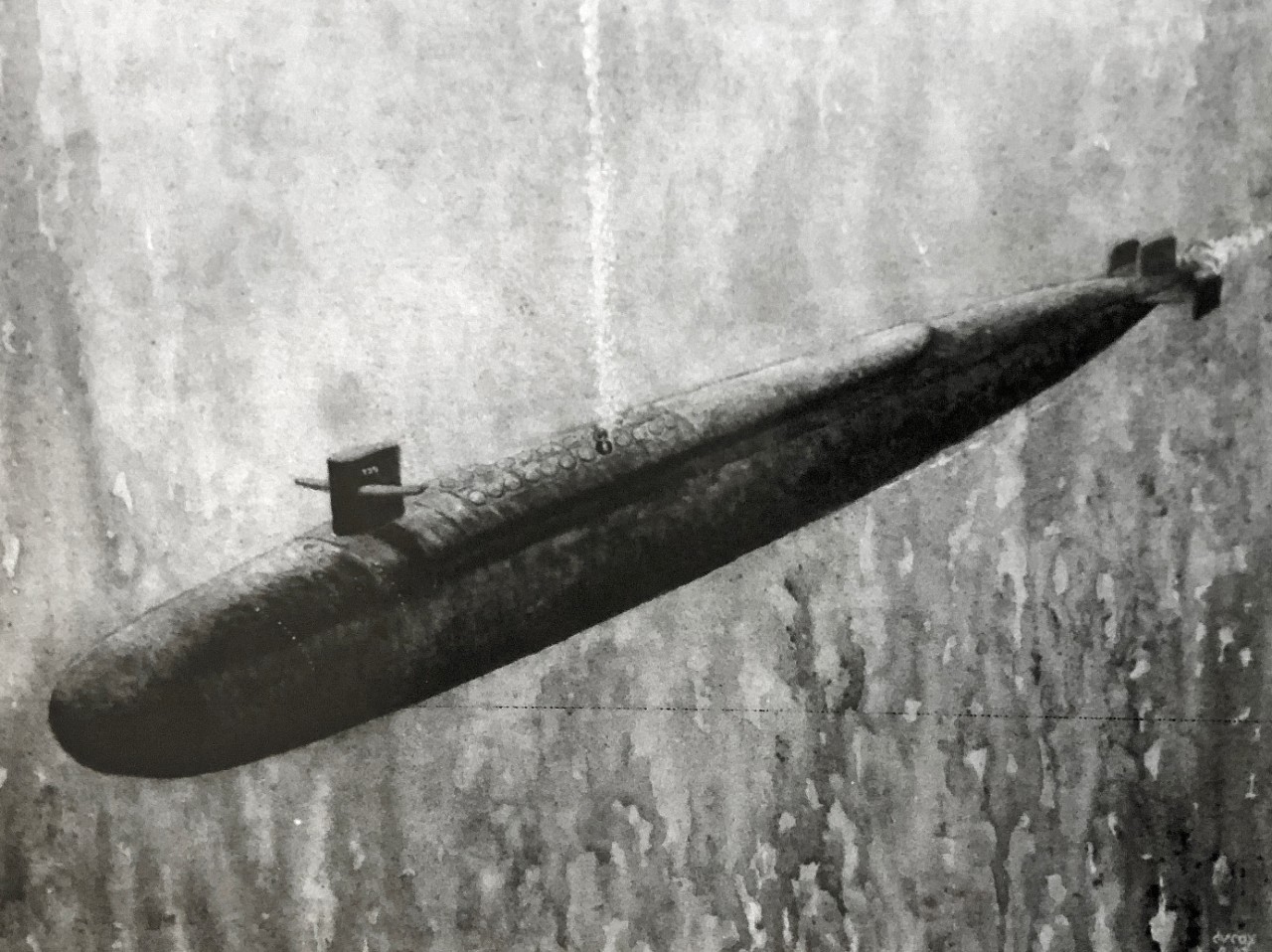 USS Georgia (SSBN-729).   Reproduction of the Acrylic on Canvas.   Artwork by Rear Admiral Donald V. Cox, USN, (Retired).   