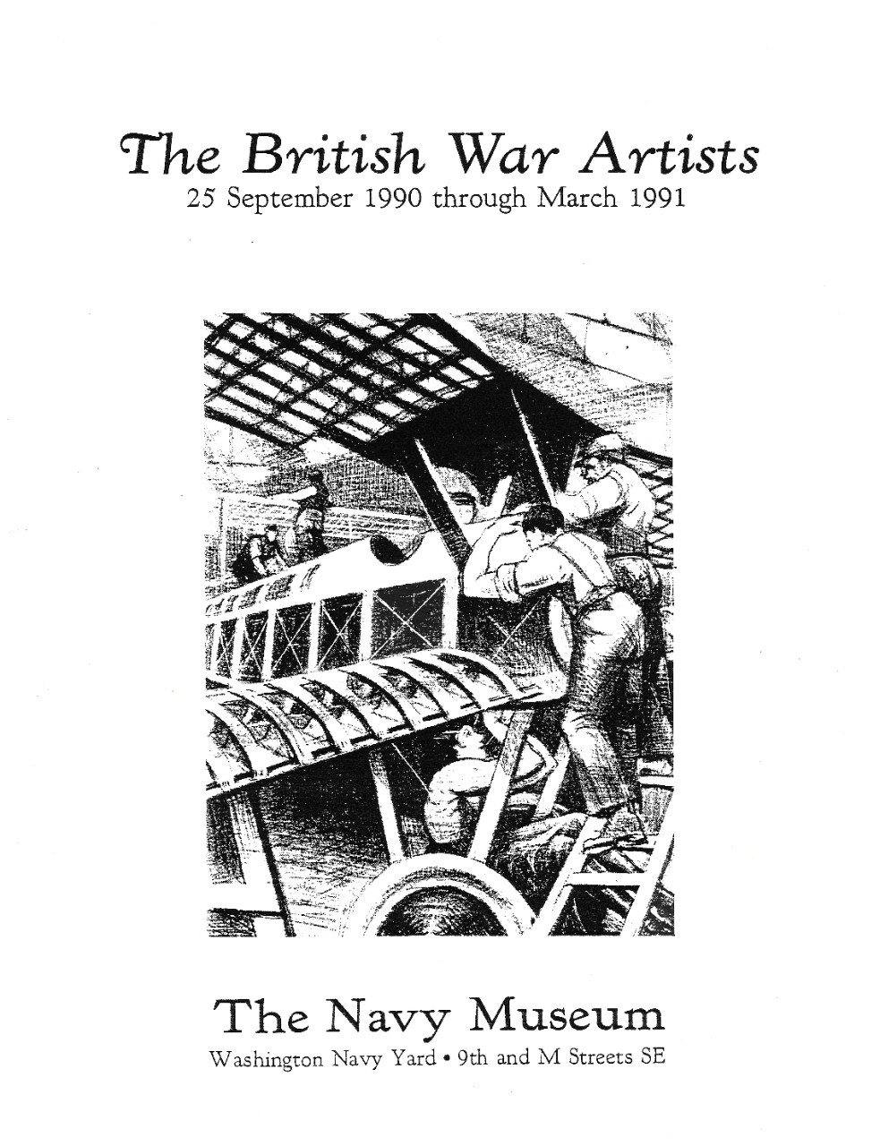 British War Artists Pamphlet.   National Museum of the U.S. Navy Archives.  