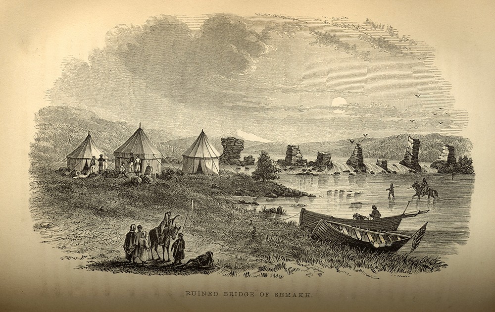 Encampment on the River Belu. During the descent of the Jordan, Lynch’s men pitched their tents on River Belus, a tributary. Their two American, one Arab, and one Egyptian tent must have attracted considerable interest from the natives. Official ...