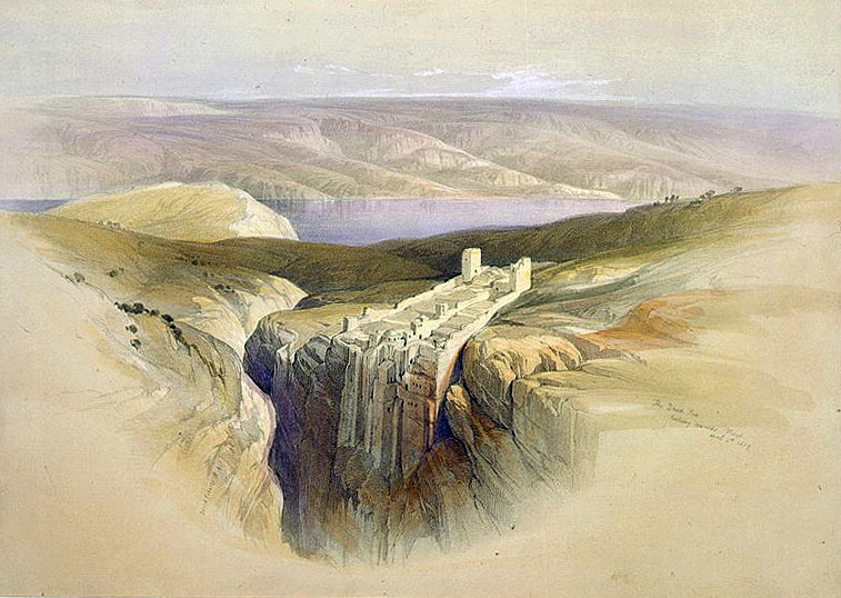 Dead Sea Looking Towards Moab, April 4th, 1839 By David Roberts The British artist David Roberts depicted the Dead Sea a decade before Lynch arrived. While dissolved solids (magnesium chloride, calcium, sodium and potassium salts) compose one-thi...