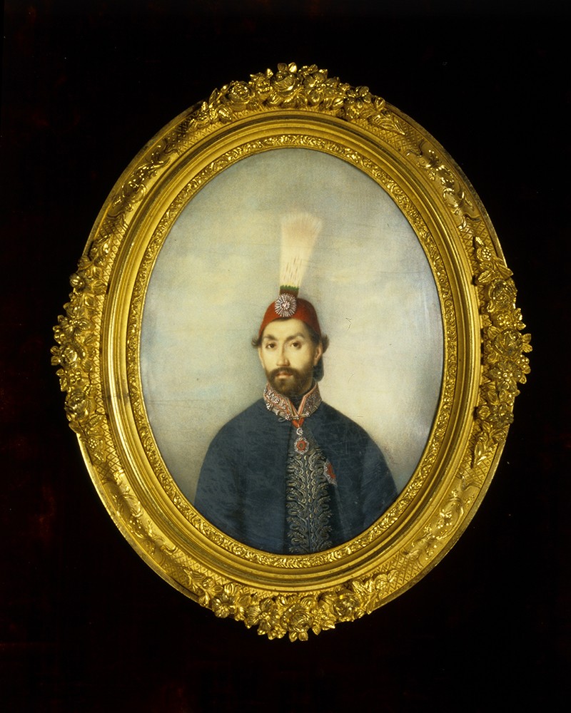 Color Miniature Portrait: Sultan Abdul Mejid. Courtesy of John Lynch, Sr.