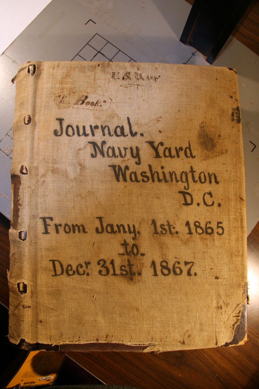 Journal Navy Yard, Washington, D.C.   From January 1st, 1865 to December 31st, 1867.   Journal was loaned from the National Archives I, Washington, D.C.   