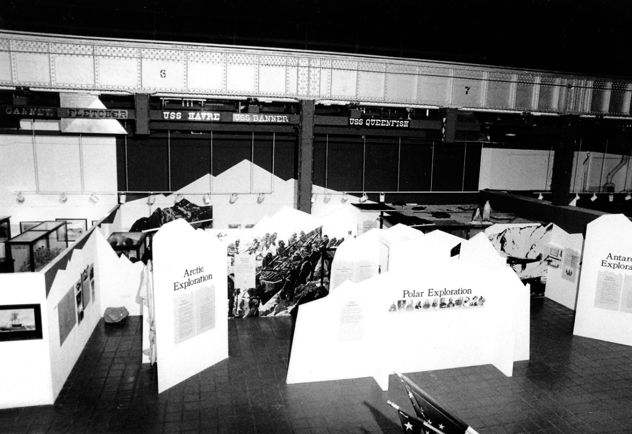 NMUSN-45:  Aerial of the Polar Exhibit Area.   National Museum of the U.S. Navy Photograph Collection. 