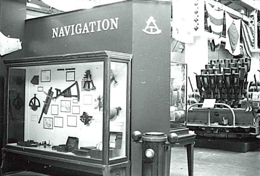 NMUSN-1582: Navigation area, 1970s. Note the Hedge-Hog weapon behind. Original is a camera film positive print sheet. National Museum of the U.S. Navy Photograph Collection.