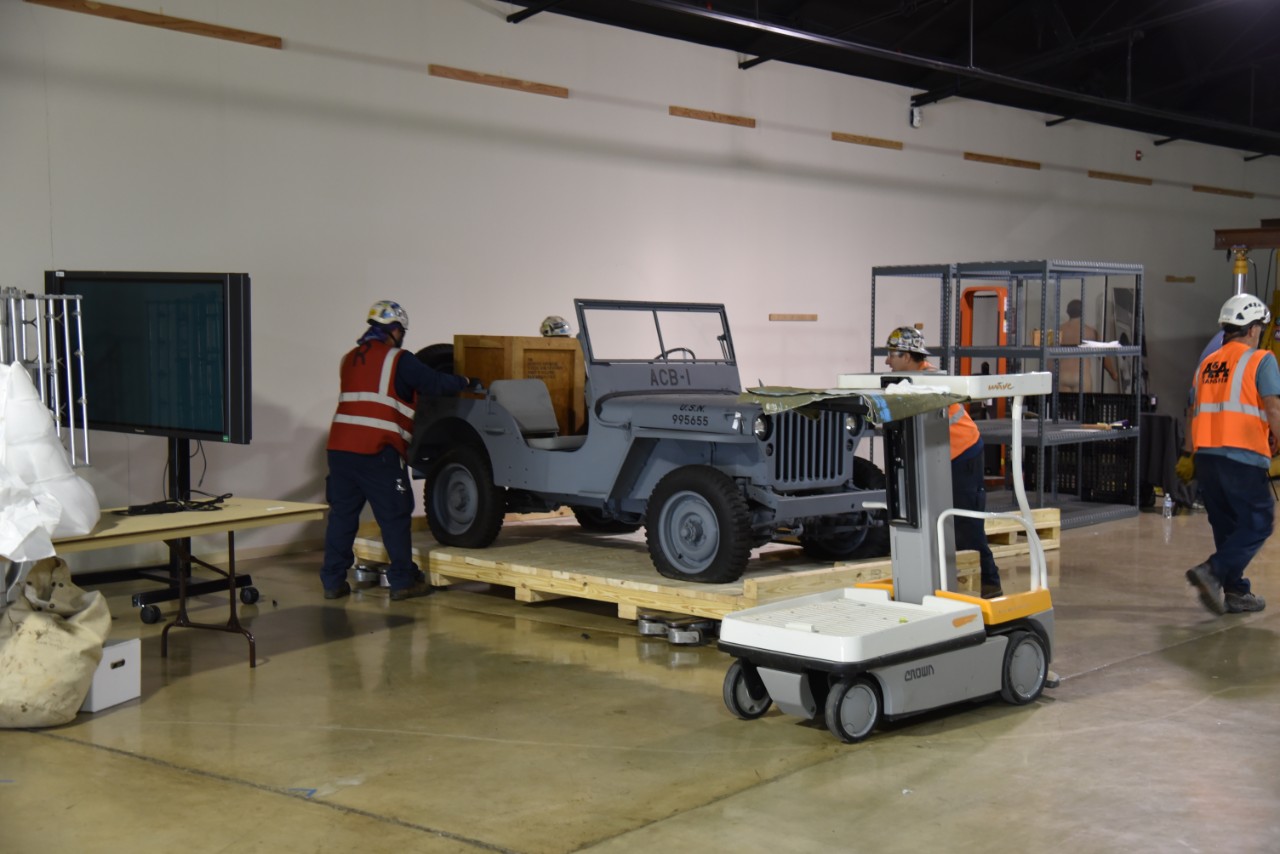 NMUSN-5344: Jeep for USS Henrico (APA-45) display, October 2023.