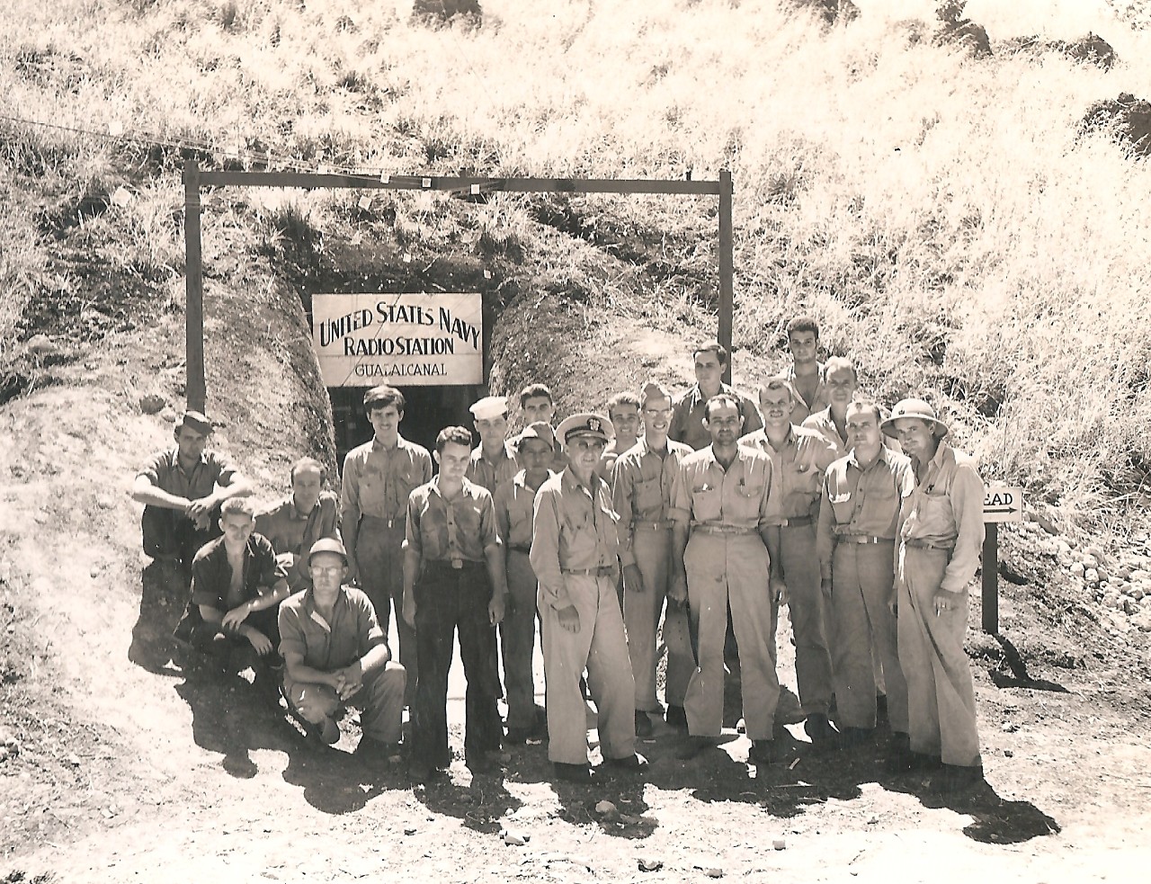 US Navy Radio Station Guadalcanal built and run by the 6th Naval Construction Battalion, 7 December 1942.