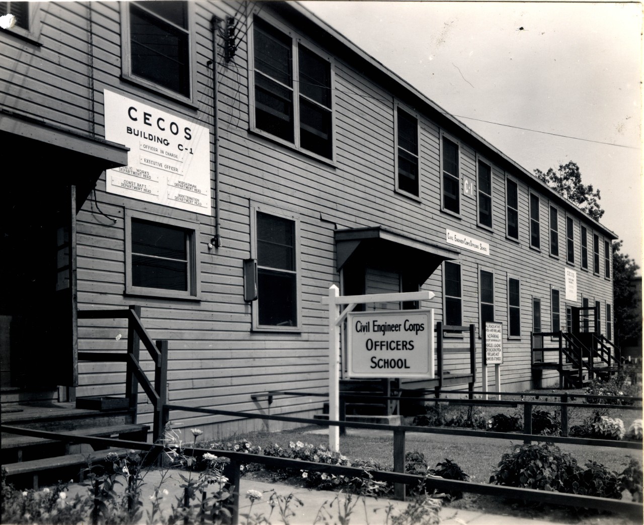 Civil Engineer Corps Officers School, Davisville, RI, 1945