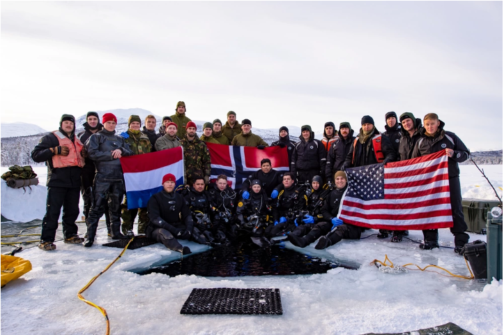 U.S. service members assigned to Underwater Construction Team One (UCT-1),
