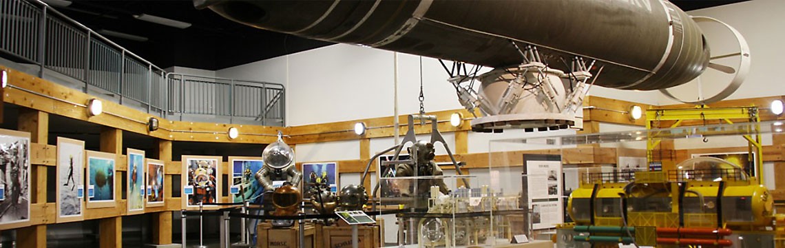 interior view of the Naval Undersea Museum