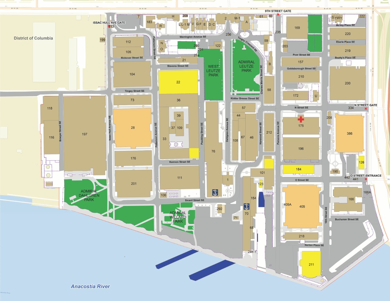 Navy Yard Map