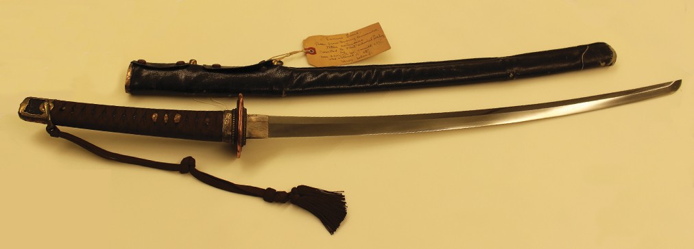 Color photo of katana (Samurai sword)