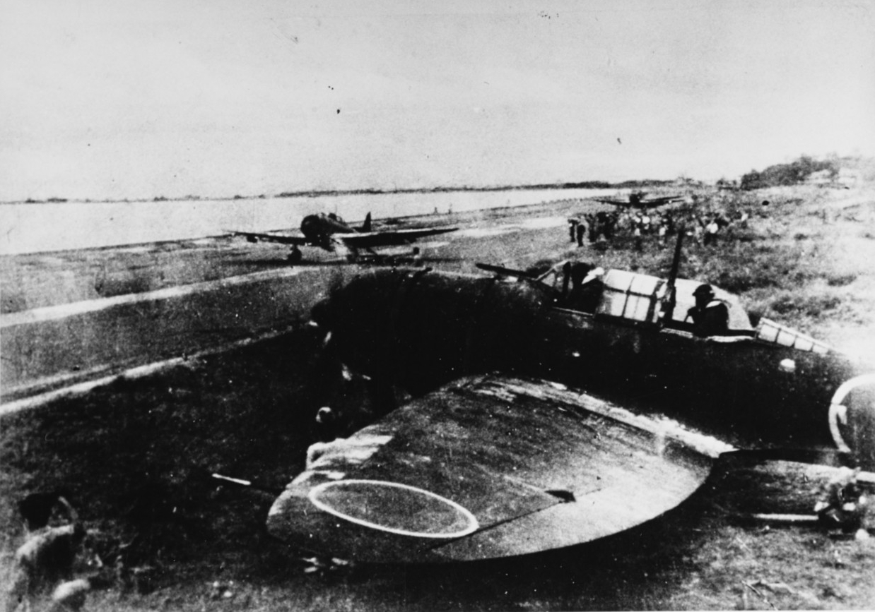 Japanese Kamikaze "VAL" dive bombers.