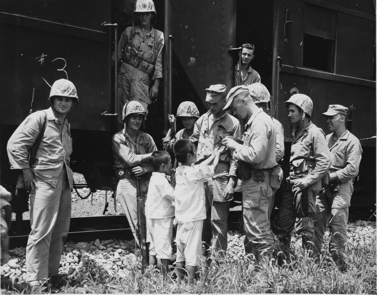 Marines in Korea, circa August 1950