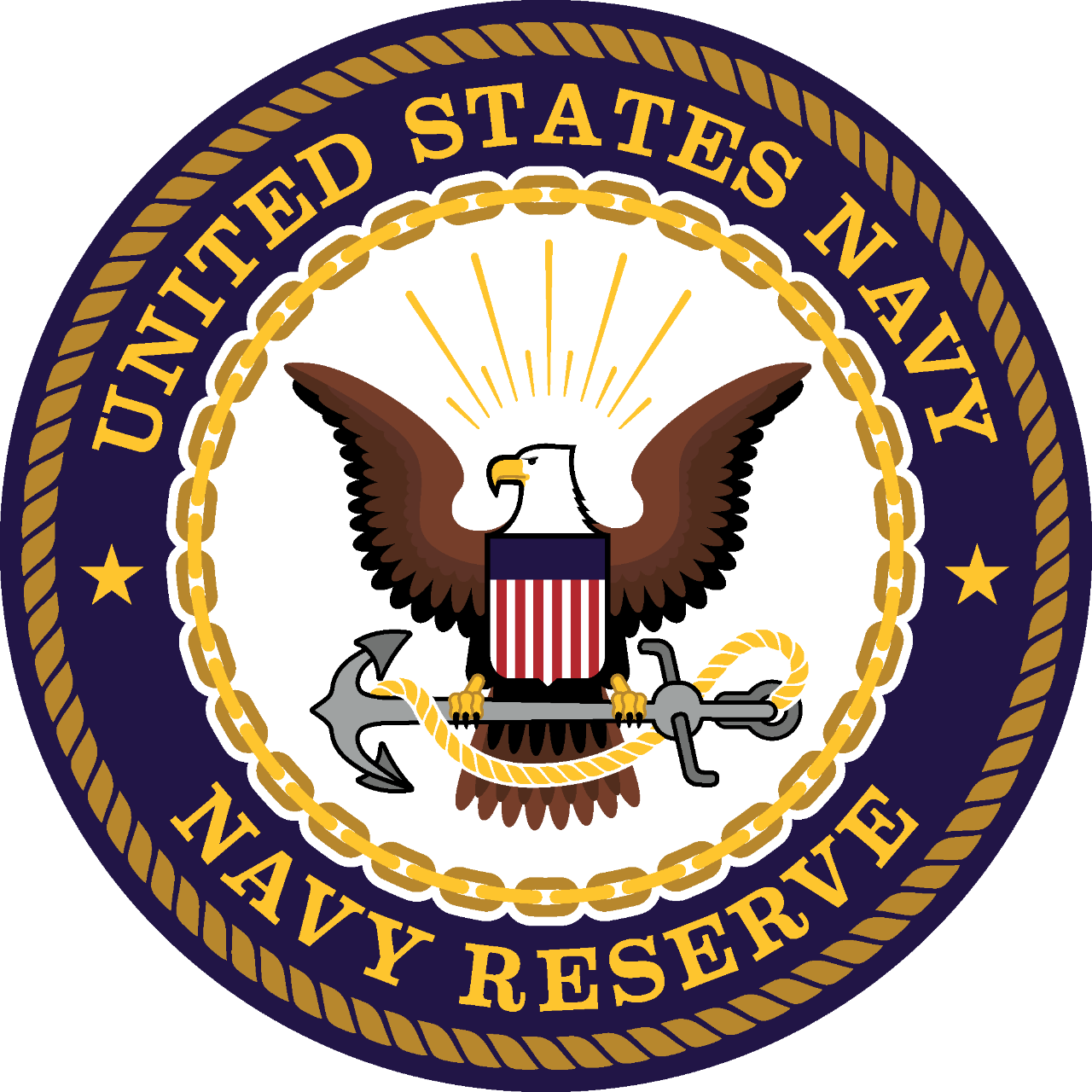 Navy Reserve Seal Color PNG