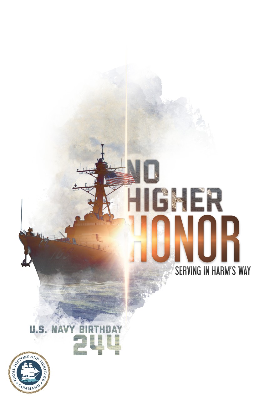 2019 Navy Birthday Graphic Twitter Poster Sea
