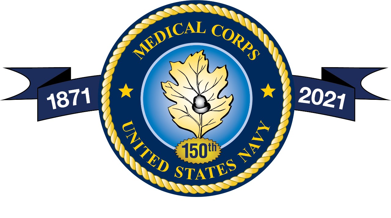 logo commemorating the 150th anniversary of the creation of the Navy Medical Corps 1871-2021