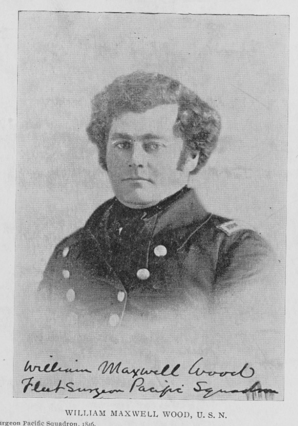 photo of Wood in uniform with his signature on the bottom of photo