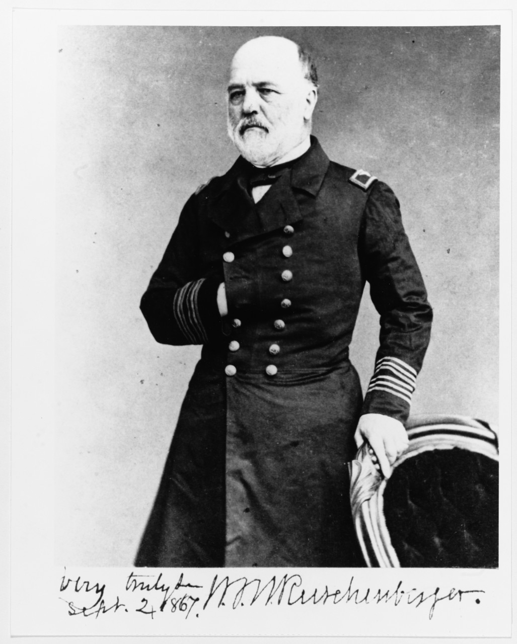 photo of bearded man in Navy surgeon uniform