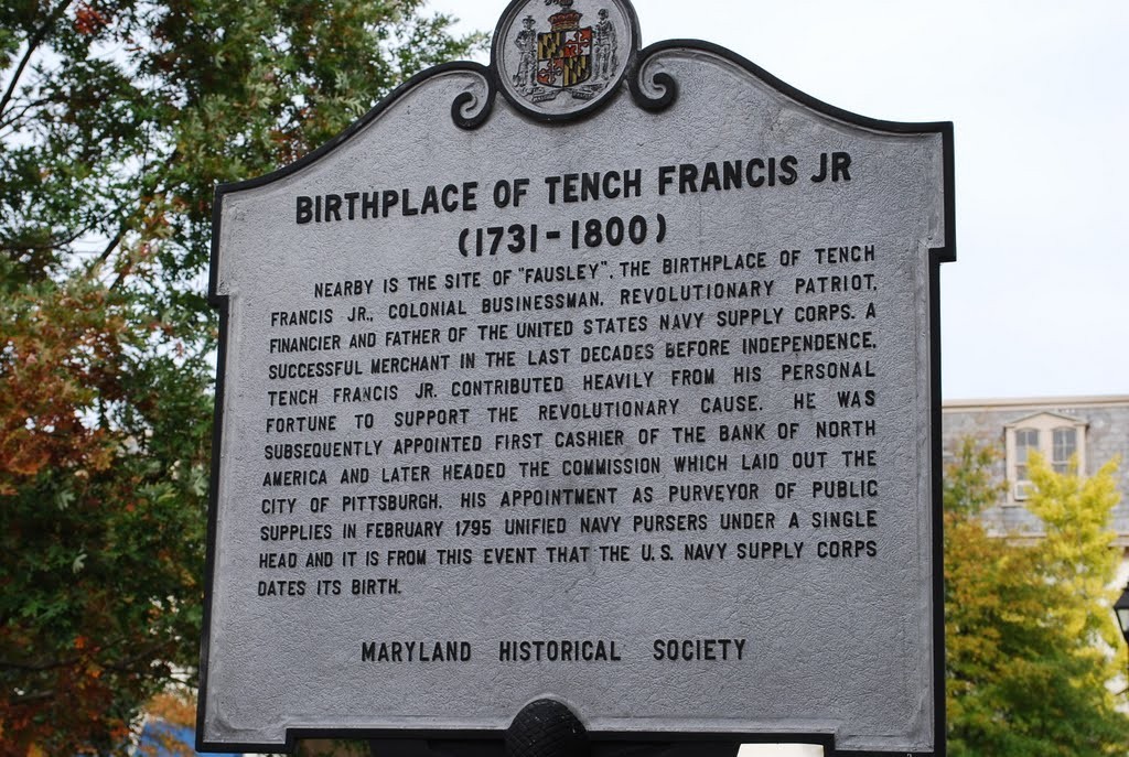 Birthplace of Tench Francis Jr.