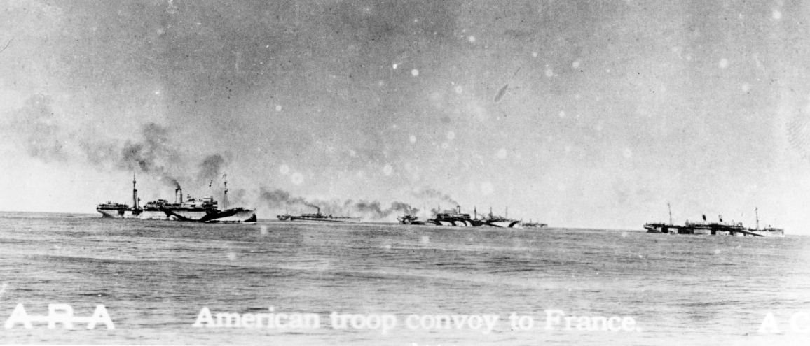 World War I troop convoy