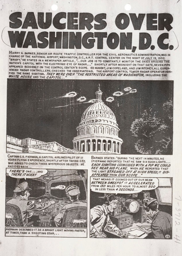 Saucers over Washington DC comic