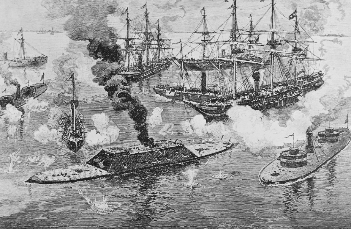 Photo #: NH 1276  Battle of Mobile Bay, 5 August 1864