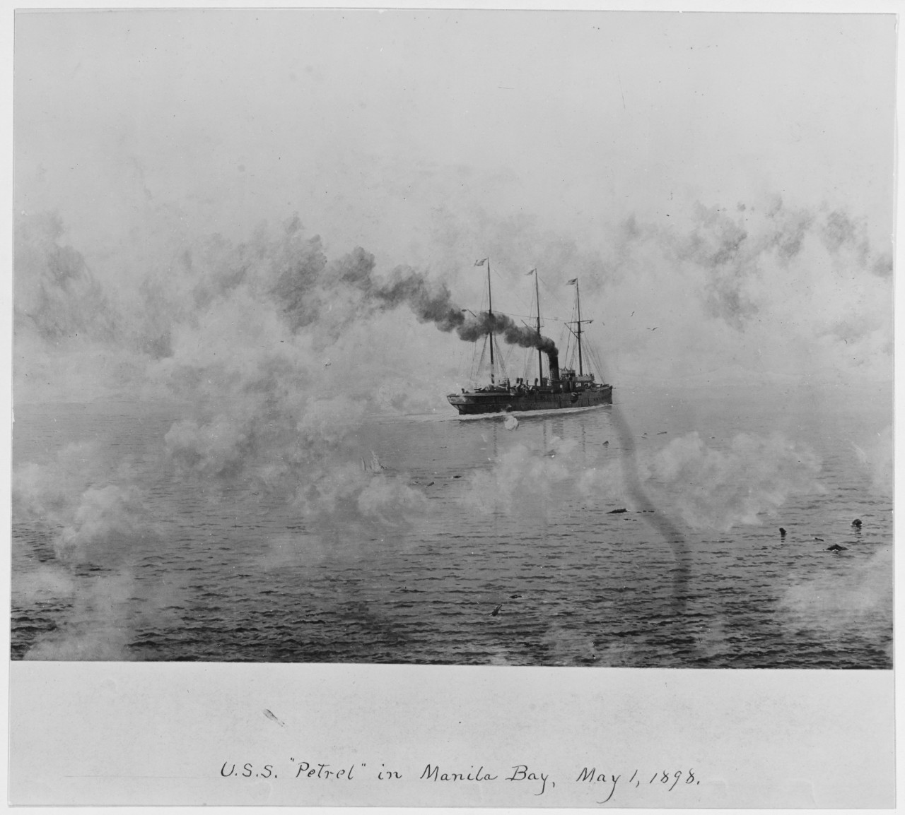 USS CONCORD in Manila Bay, May 1, 1898