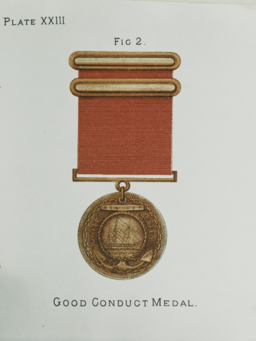 Good Conduct Medal with Ribbon, 1886