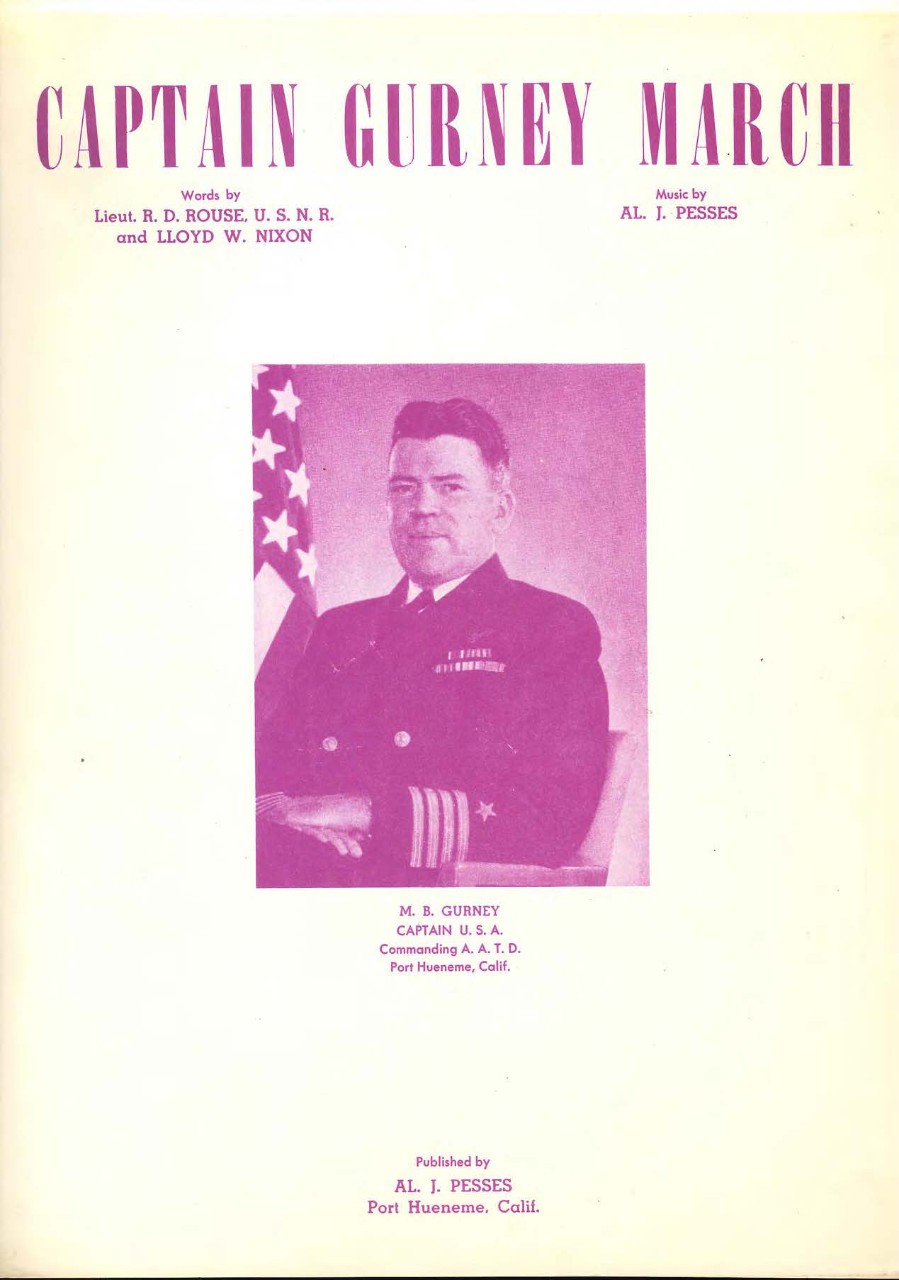 image of cover of Captain Gurney March sheet music
