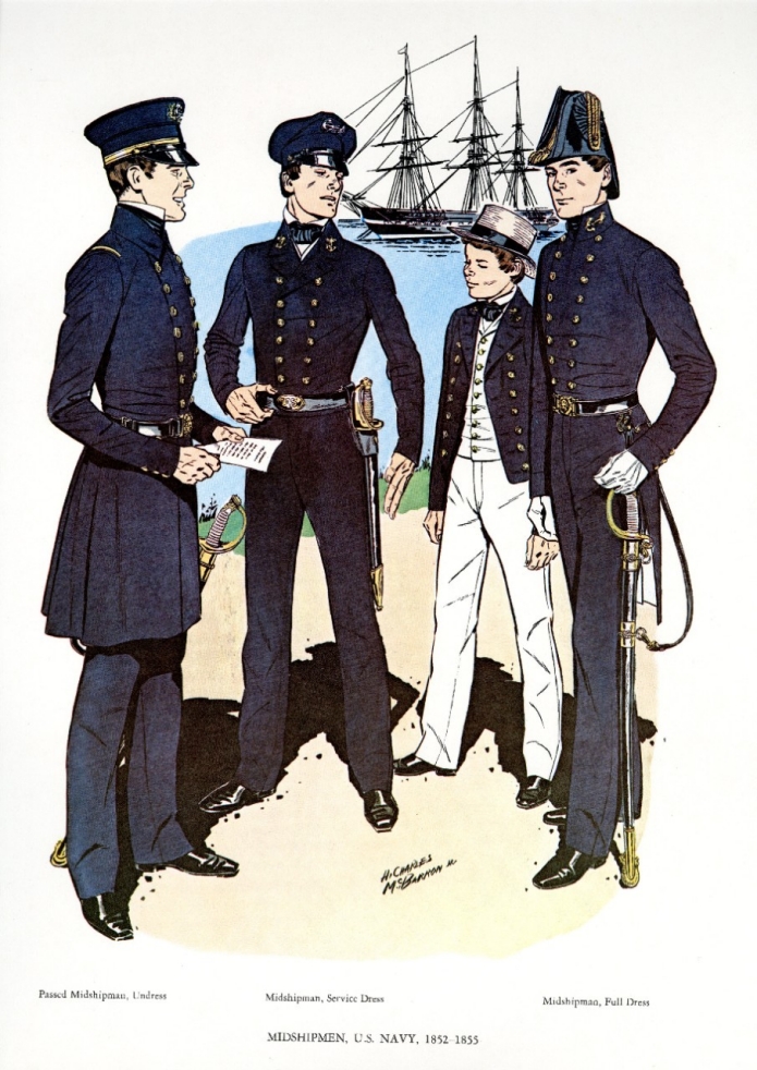 Uniforms of the U.S. Navy 1852-1855