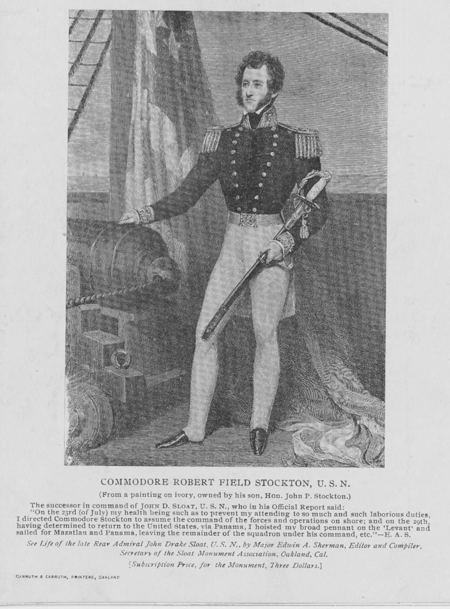 Commodore Robert F. Stockton, USN.