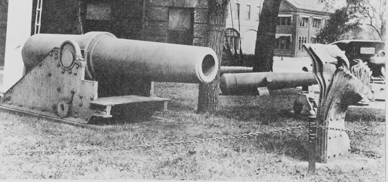 Gun from USS Princeton that was a mate of the Peacemaker. (NH 123898) 