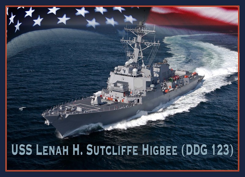 artist rendering of USS Lenah H. Sutcliffe Higbee