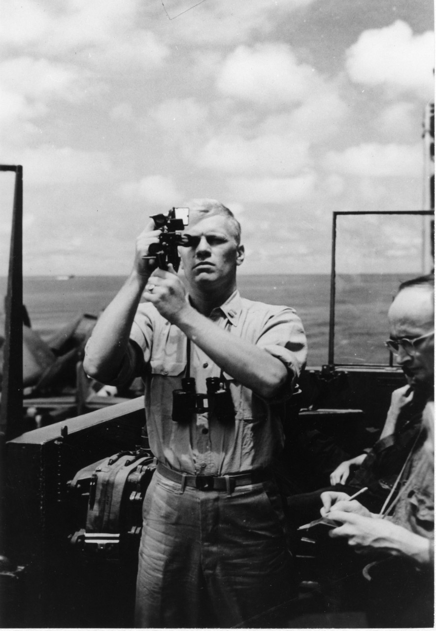 Gerald Ford aboard USS Monterey