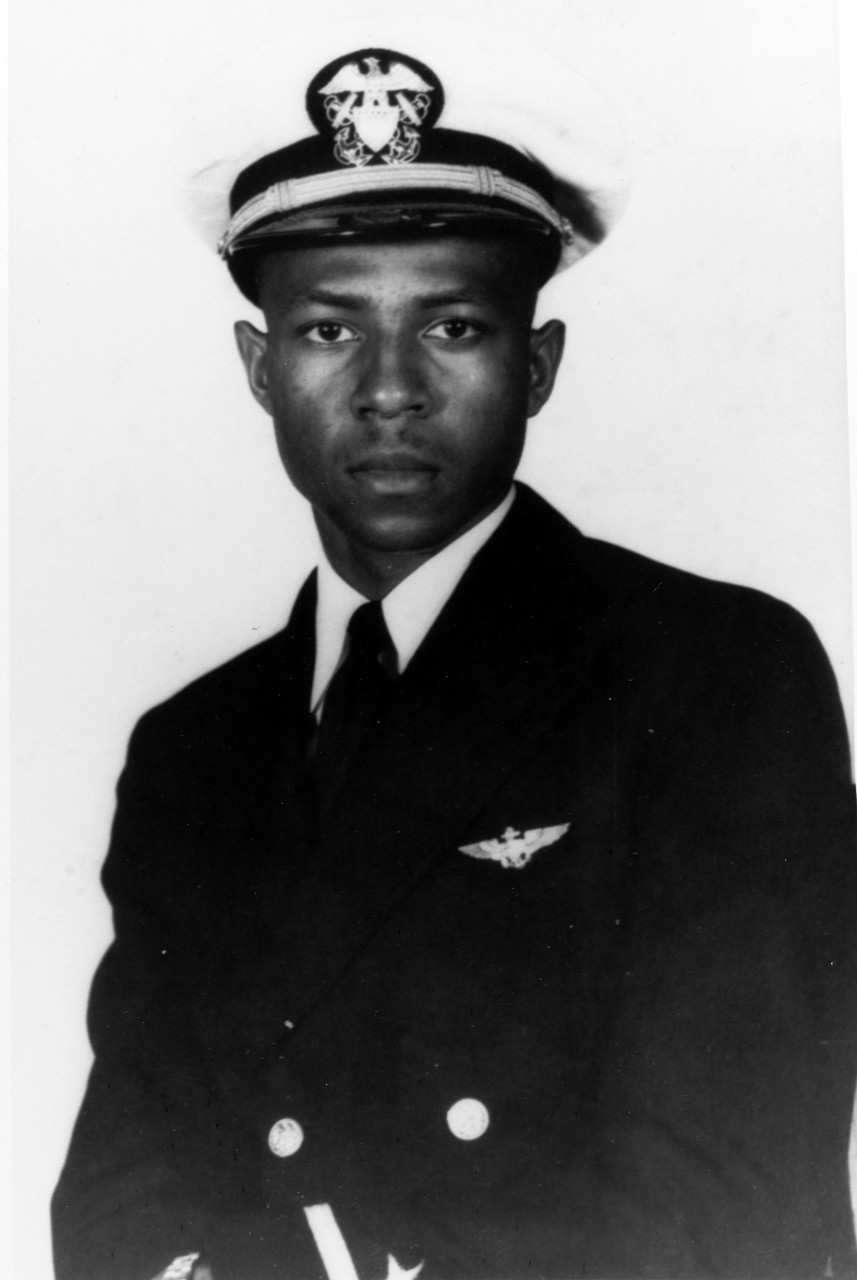 Photo of Ensign Jesse L. Brown, ca. September 1949. (80-G-708014)