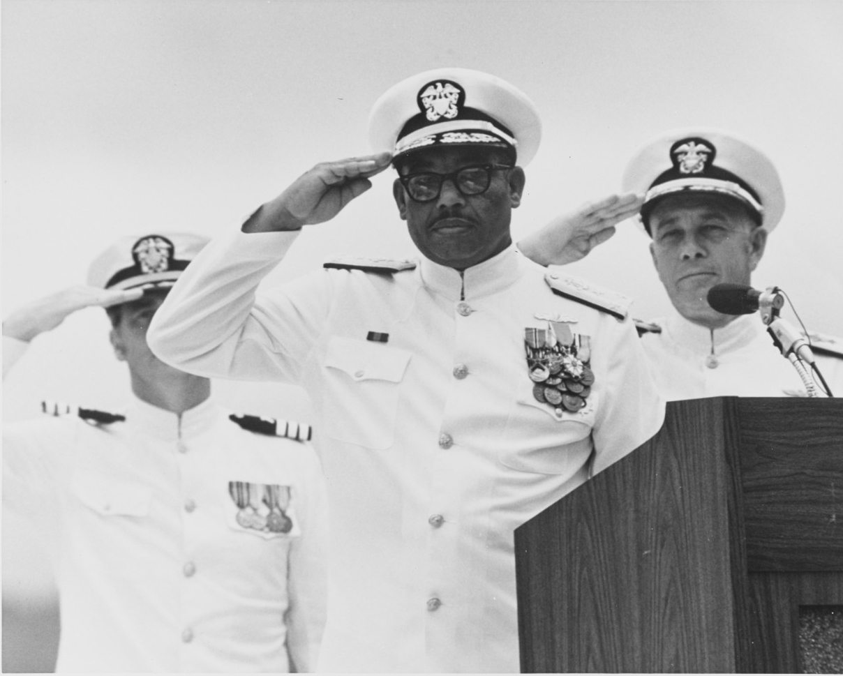 Vice Admiral Samuel L. Gravely Jr., and Vice Admiral Robert P. Coogan