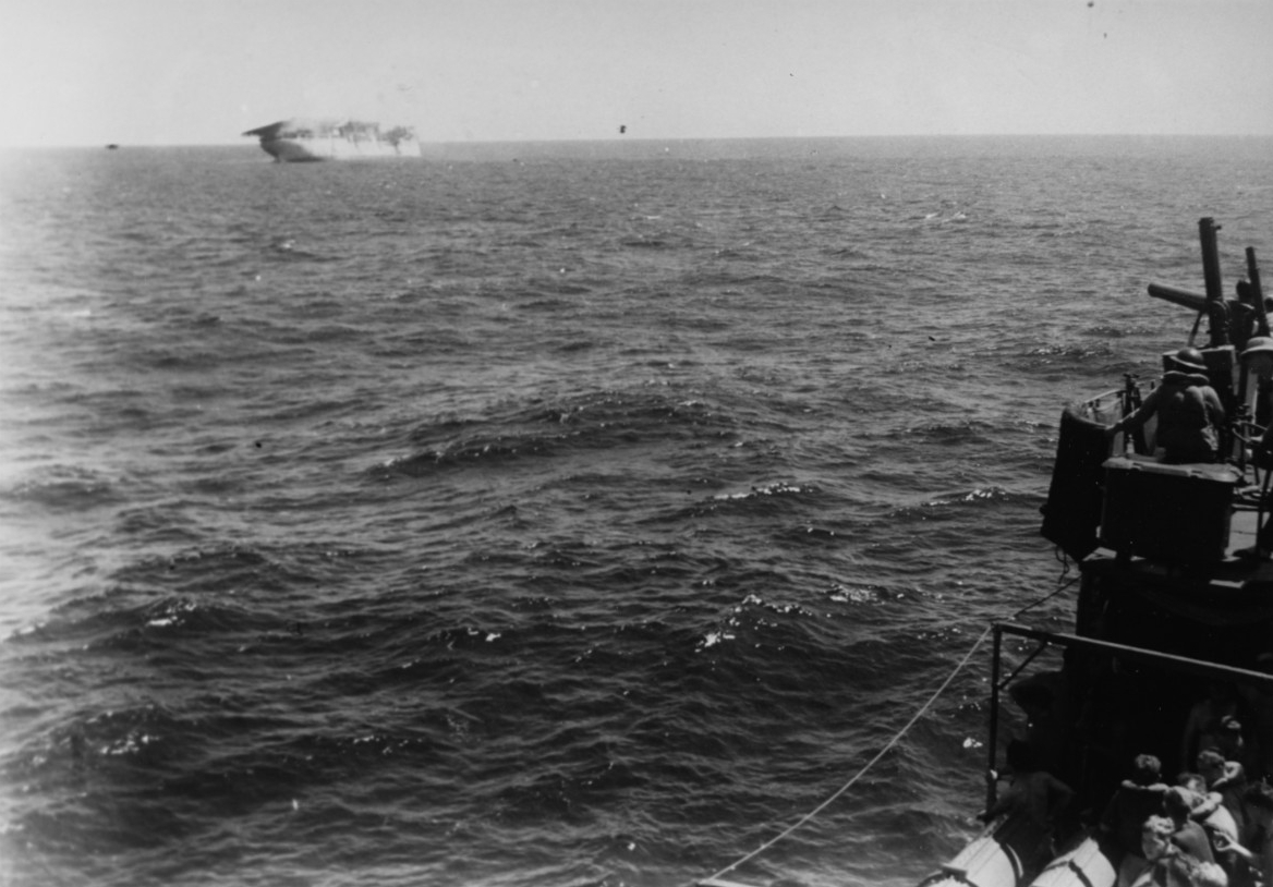 USS Langley (AV-3) sinking