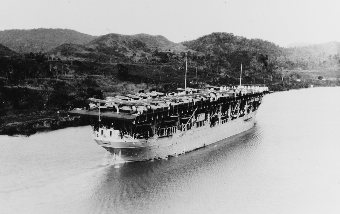 Langley (CV-1) passes through the Panama Canal